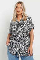 Büyük Beden Bol Kalıp Desenli Gömlek 303963