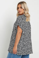 Büyük Beden Bol Kalıp Desenli Gömlek 303963