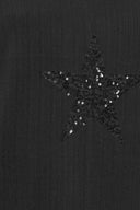 Büyük Beden Uzun Kollu Payet İşlemeli Bisiklet Yaka Sweatshirt 303789