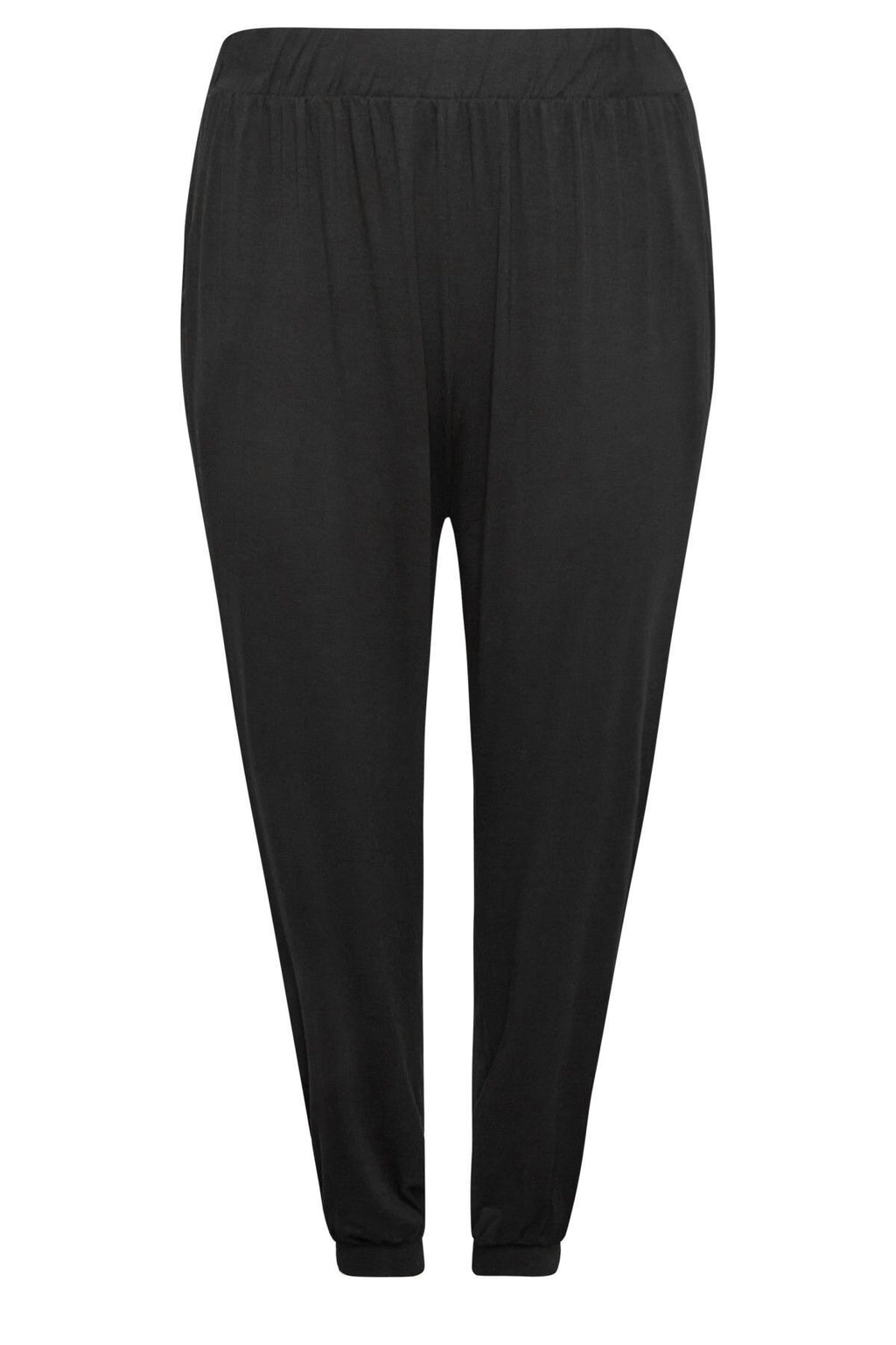 Büyük Beden Paçası ve Beli Lastikli Cepli İnce Pantolon 143299