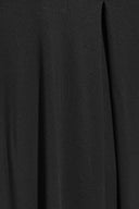 Büyük Beden V Yaka Desensiz Asimetrik Kesim Likralı Bluz 320315