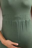 Büyük Beden Fitilli Kumaştan Beli Lastikli Sırt Detaylı Paçası Uzun Tulum 198140