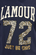 Büyük Beden Kısa Kollu Bisiklet Yaka Metalik Baskılı T-shirt 304180