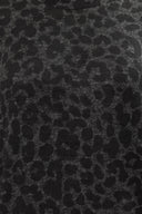 Büyük Beden Uzun Kollu Leopar Desenli Diz Üstü Elbise 285058