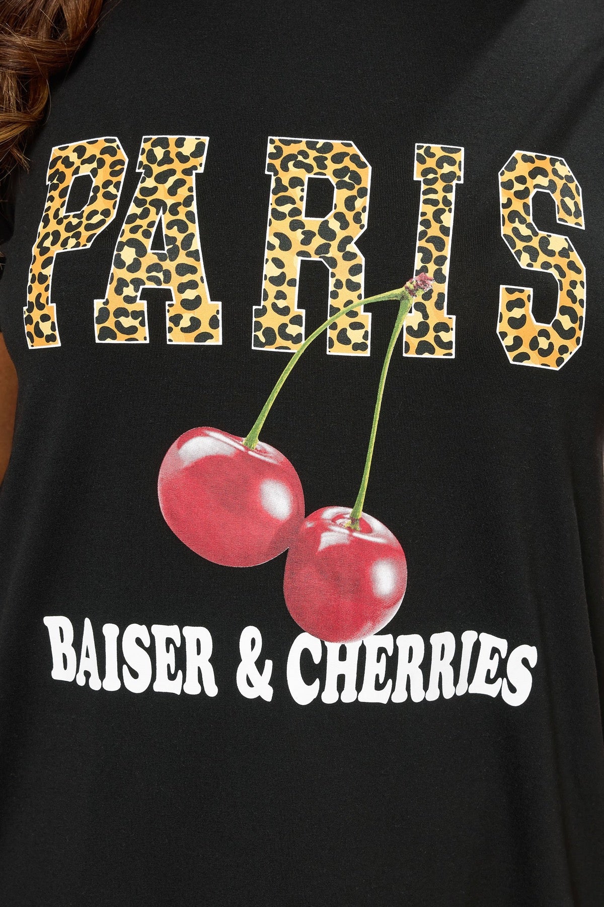 Büyük Beden Bisiklet Yaka Kısa Kollu Baskılı T-shirt 304176