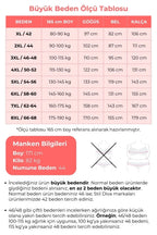 Büyük Beden Beli Lastikli Bol Paça Desenli Cepli Pantolon 303969