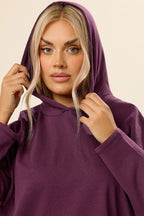 Büyük Beden Kapüşonlu Uzun Kollu Sweatshirt 304288