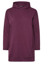 Büyük Beden Kapüşonlu Uzun Kollu Sweatshirt 304288