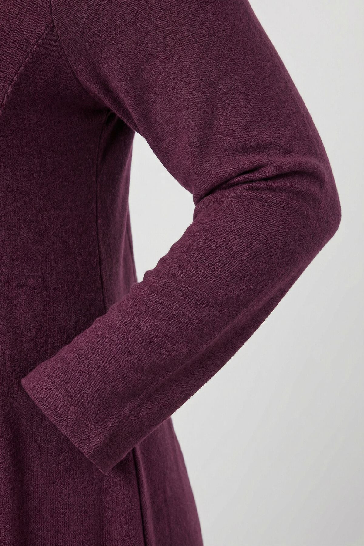 Büyük Beden Mor Soft Touch Cepli Tunik Elbise 285078