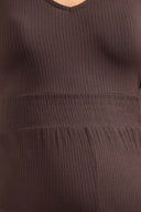 Büyük Beden V Yaka Sıfır Kol Hamile Tulumu 198139