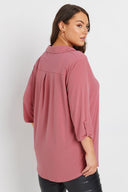 Büyük Beden V Yaka Uzun Kollu Bluz 303627