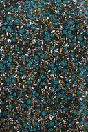 Büyük Beden V Yaka Uzun Kollu Çiçek Desenl T-shirt 322980