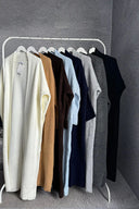 Uzun Önü Kapamasız Triko Hırka E-234/1