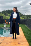 Uzun Önü Kapamasız Triko Hırka E-234/1