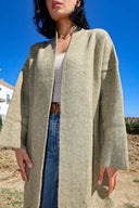 Uzun Önü Kapamasız Triko Hırka E-234/1