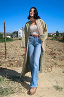 Uzun Önü Kapamasız Triko Hırka E-234/1