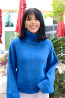 Geniş Kollu Boğazlı Triko Kazak NC-118