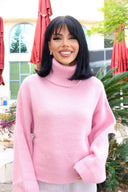 Geniş Kollu Boğazlı Triko Kazak NC-118