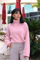 Geniş Kollu Boğazlı Triko Kazak NC-118