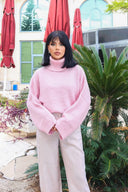 Geniş Kollu Boğazlı Triko Kazak NC-118