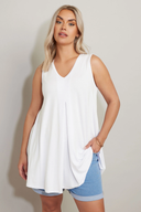 Büyük Beden Sıfır Kol V Yaka Eteği Bollaşan Basic Bluz 191310