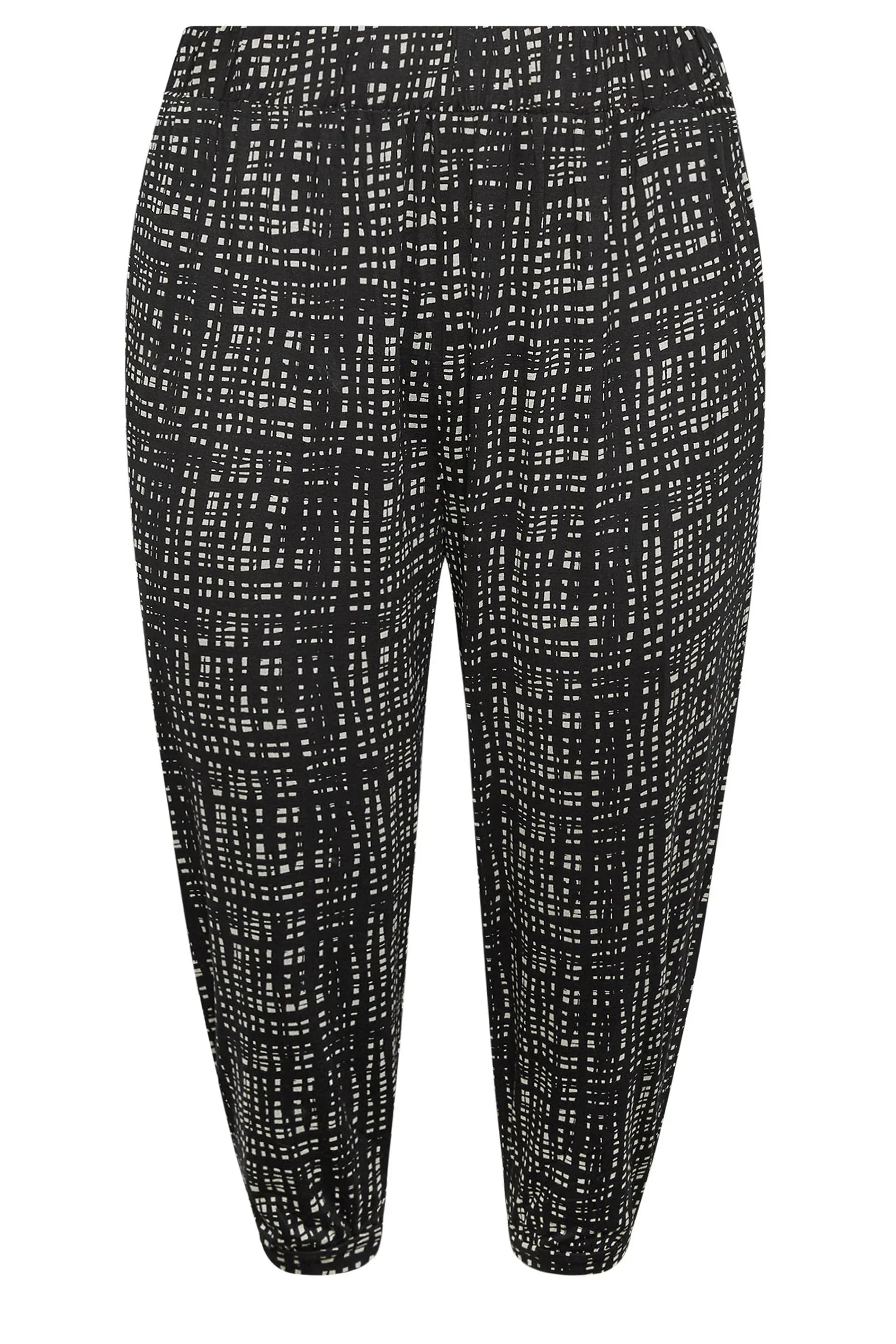 Büyük Beden Paçası ve Beli Lastik Detaylı Cepli Jogger Pantolon 303017