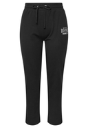 Büyük Beden Boru Paça Beli Büzgülü Cepli Yazı Baskılı Eşofman Altı 303902