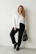 Büyük Beden Likralı Siyah Mom Jean 7004