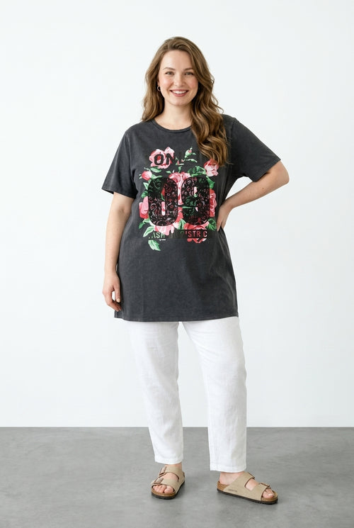 Asit Yıkamalı T-shirt