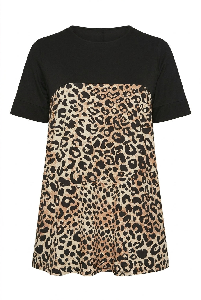 Leopar Desenli T-shirt
