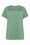 Önü Kesikli T-shirt