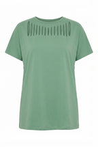 Önü Kesikli T-shirt