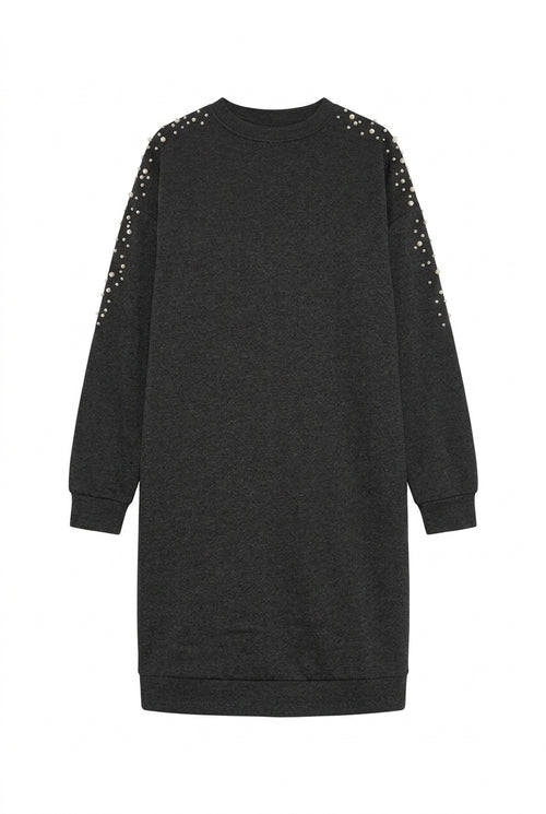Bisiklet Yaka Basic Midi Elbise