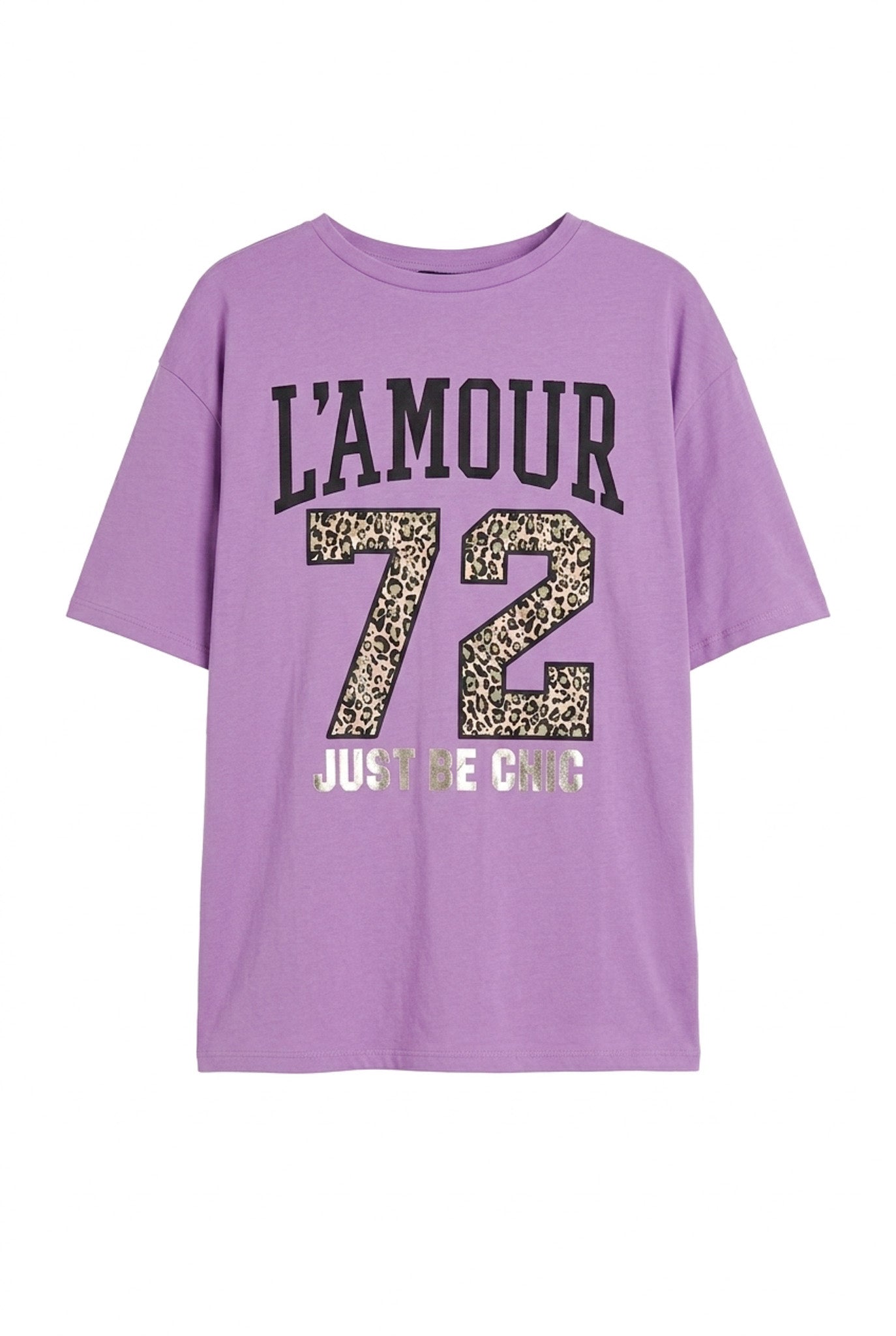 Metalik Baskılı T-shirt