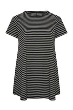 Çizgili Uzun T-shirt