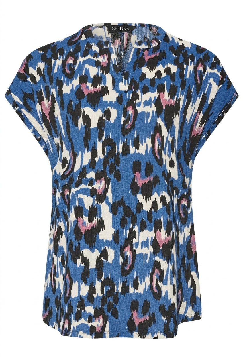 Desenli Kısa Kollu T-shirt