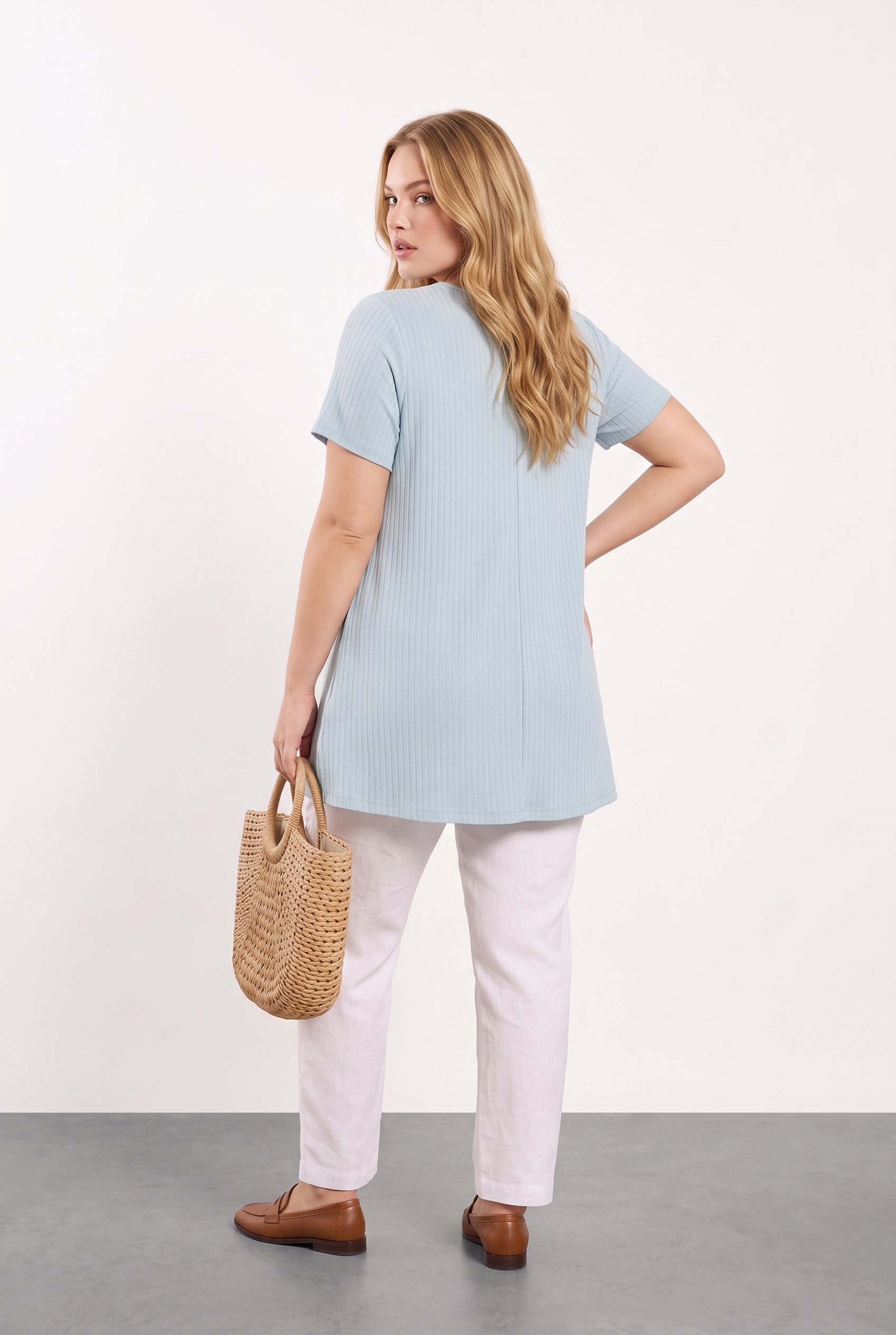 Fitilli Kumaş İnce T-shirt