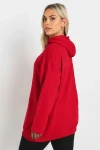 Büyük Beden Uzun Kollu Rahat Kalıp Kapüşonlu Sweatshirt 303554